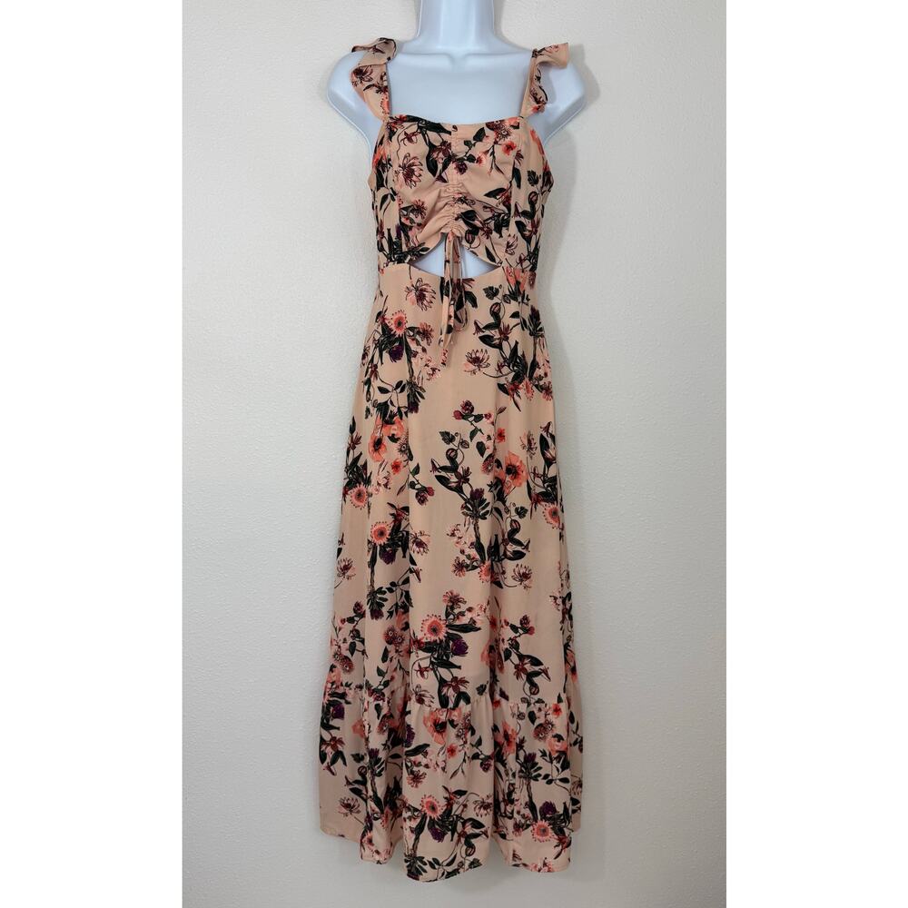 Chelsea28 Floral Milkmaid Midi Dress XS